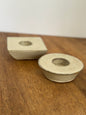 Stoneware Candle Holders (2)