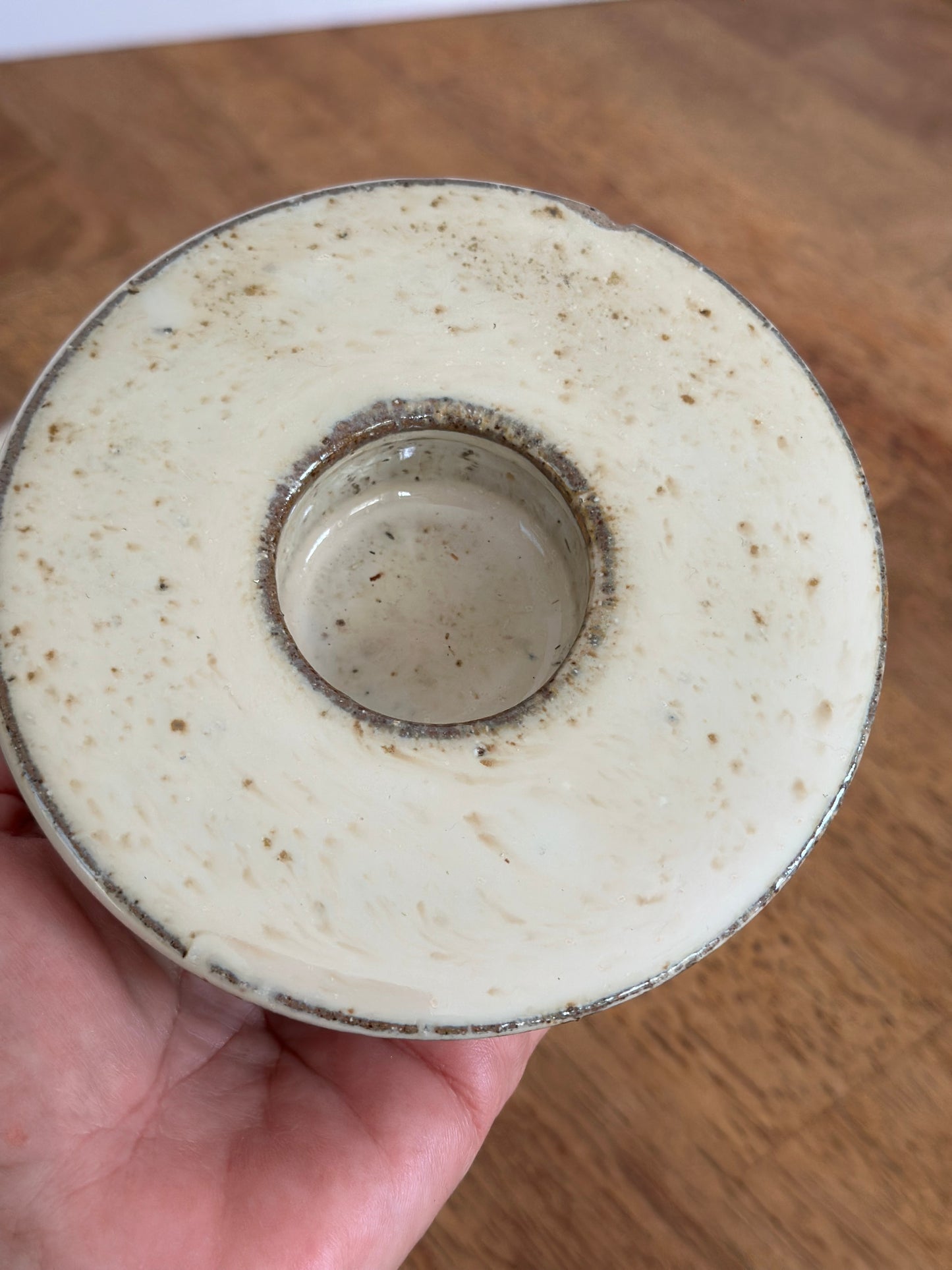Stoneware Candle Holders (2)
