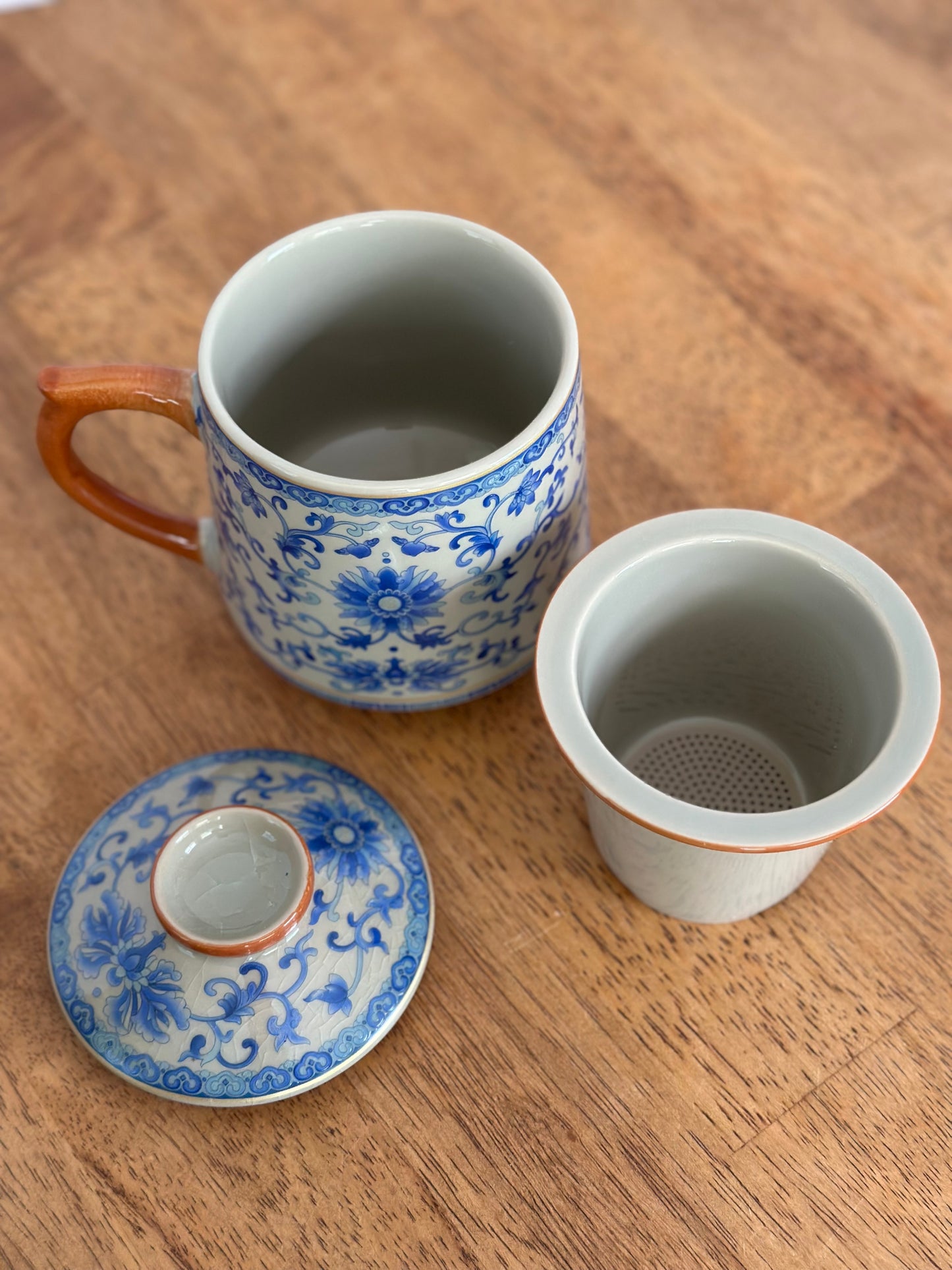 Blue & White Tea Mug