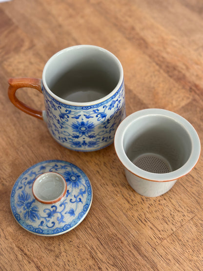 Blue & White Tea Mug