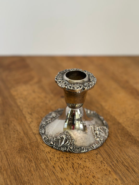 Vintage SilverTaper Candle Holder