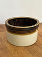 Vintage Brown Stoneware Crock
