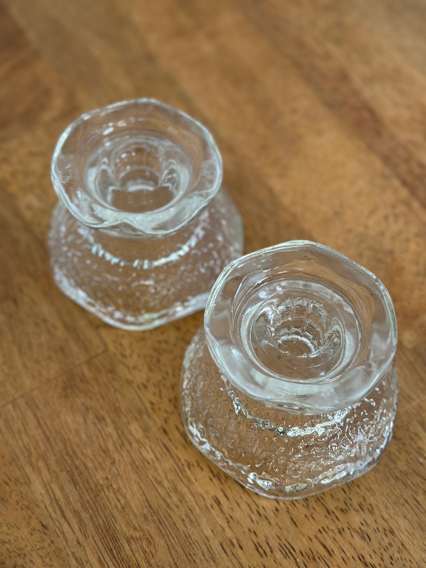 Vintage Anchor Hocking Reversible Candle Holder (2)