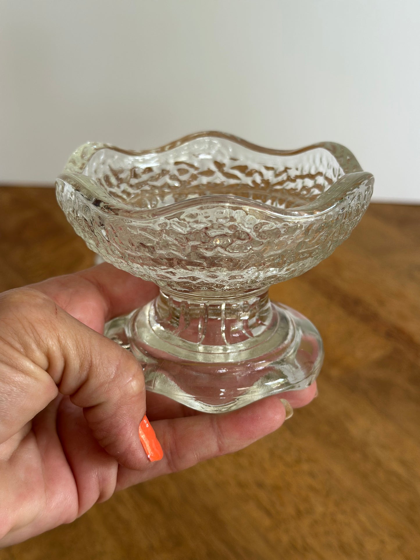 Vintage Anchor Hocking Reversible Candle Holder (2)