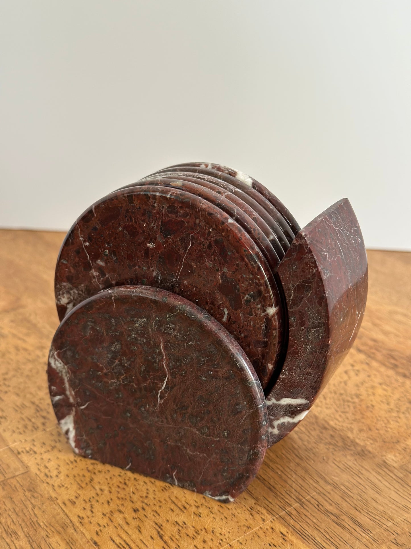 Brown Marble Coaster Set