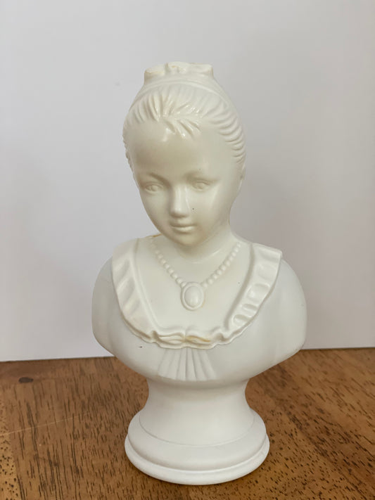 Vintage 18Th Century Classic Girl Bust Perfume Bottle