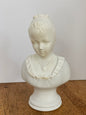 Vintage 18Th Century Classic Girl Bust Perfume Bottle
