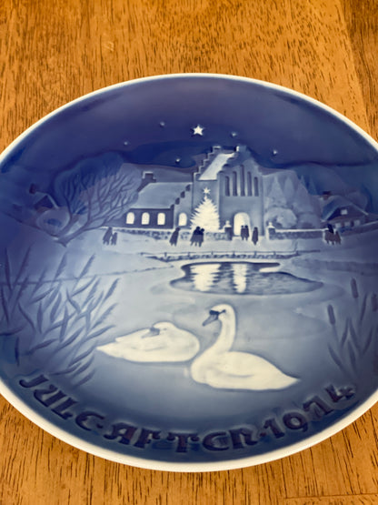Vintage Bing & Grondahl Blue & White Porcelain Plates (5)
