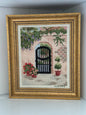 Vintage Gold Framed Cross-Stitch