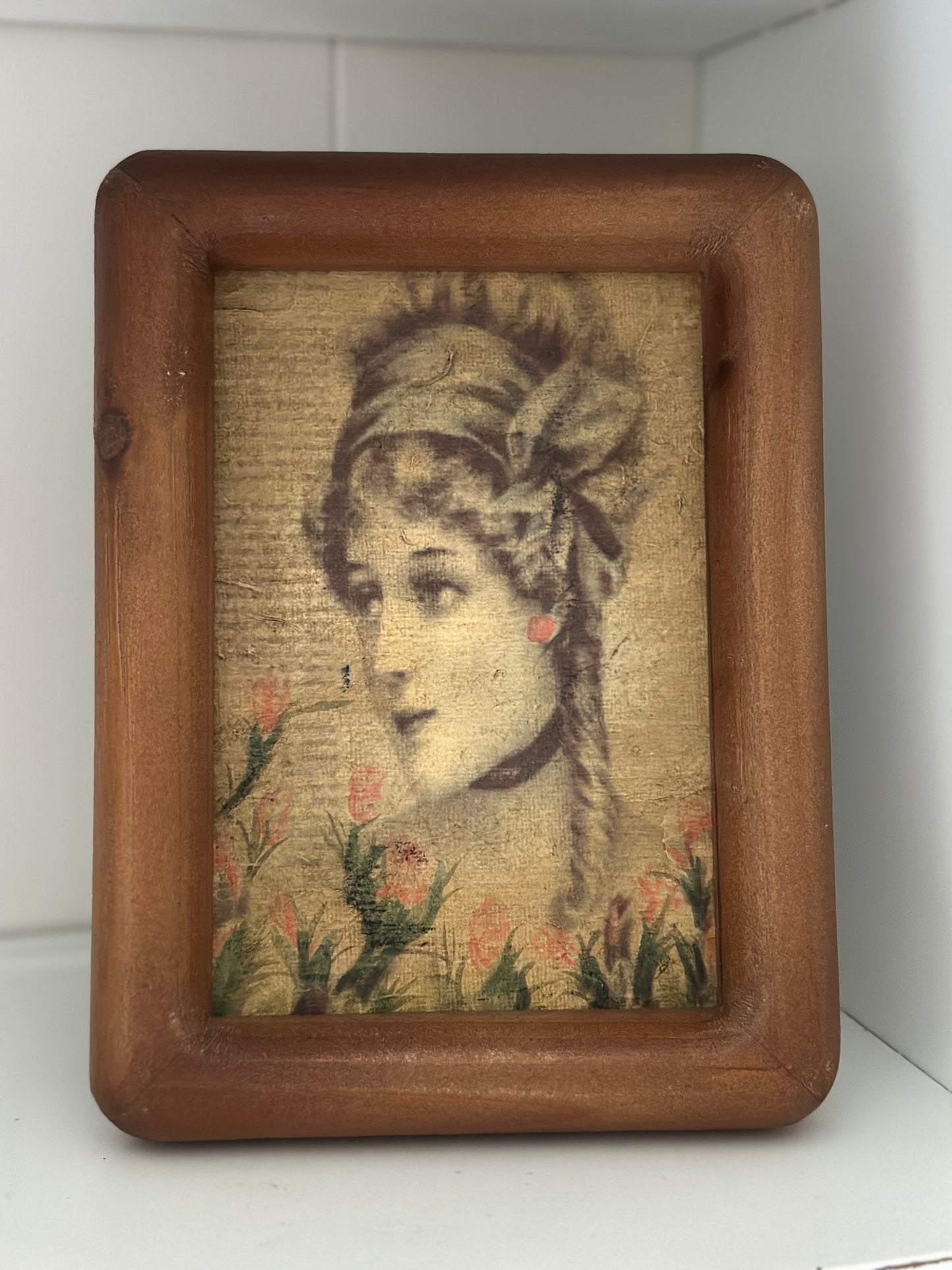 Vintage Inspired Wood Framed Canvas 5x7