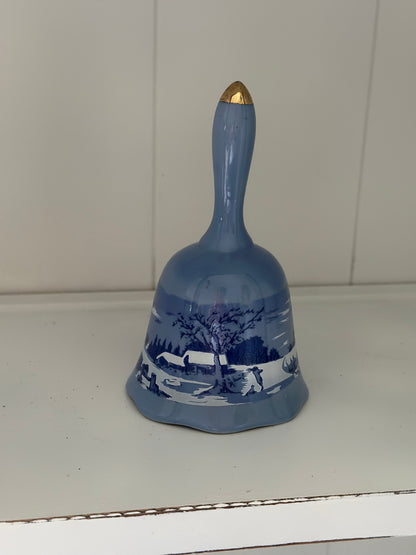 Vintage Currier & Ives Porcelain Bell