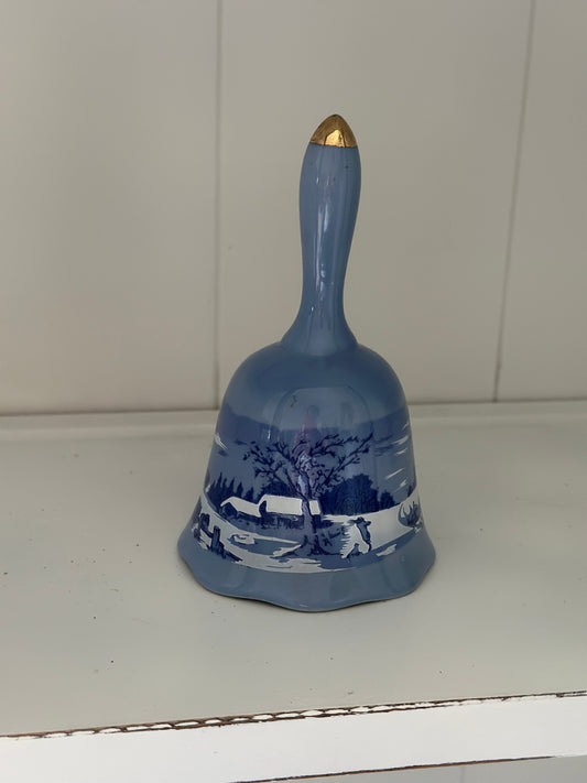 Vintage Currier & Ives Porcelain Bell