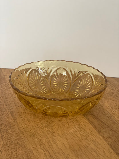Amber Glass Bowl
