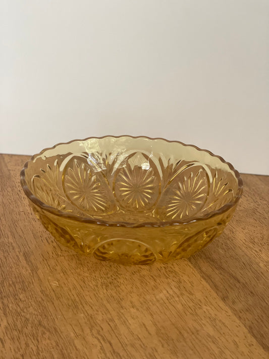 Amber Glass Bowl