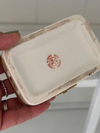 Vintage Limoges Porcelain Trinket Box