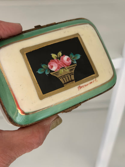 Vintage Limoges Porcelain Trinket Box