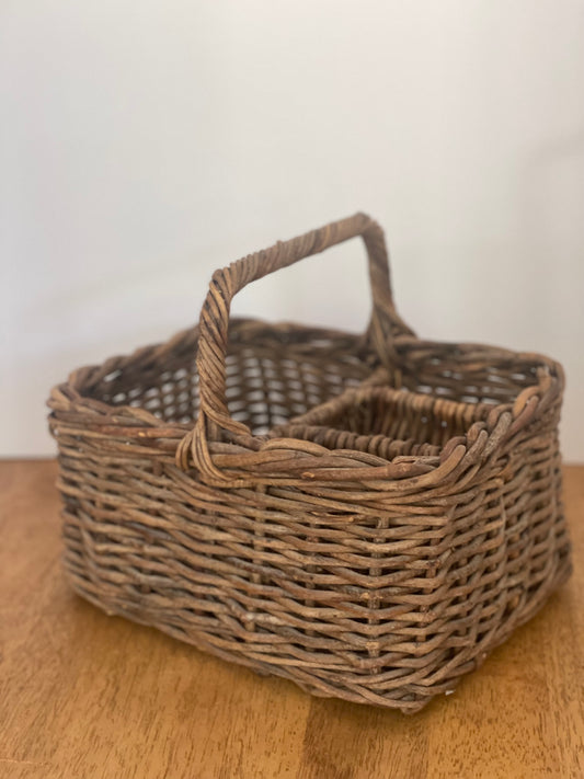 Wicker Utensil Basket