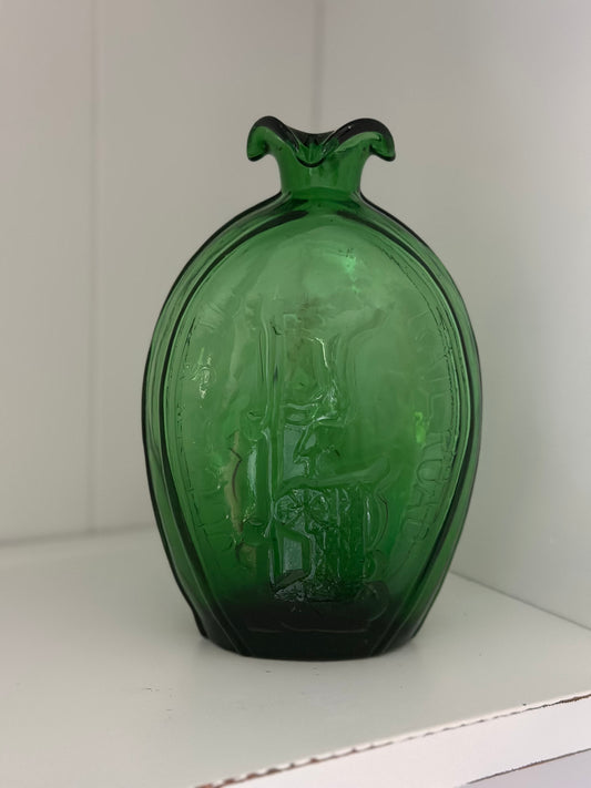 Vintage Green Glass Railroads Bottle