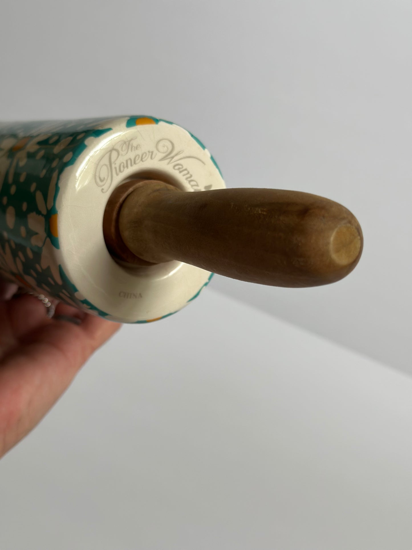 The Pioneer Woman Ceramic Rolling Pin "Flea Market Floral"