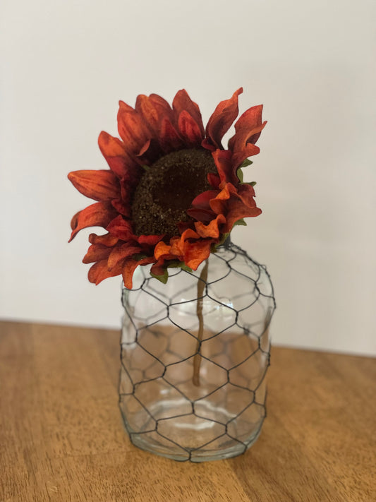 Artificial Sunflower Pick Rust