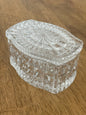 Crystal Glass Lidded Trinket Box