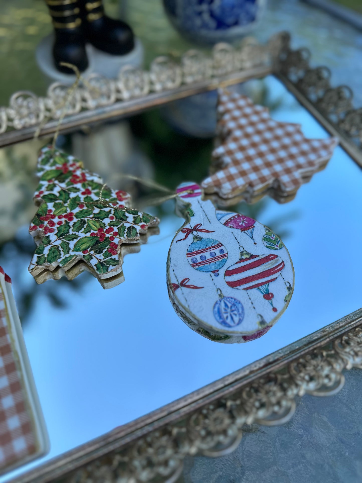 Handmade Christmas Ornament Assortment (4)