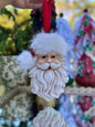 9" Santa Ornament