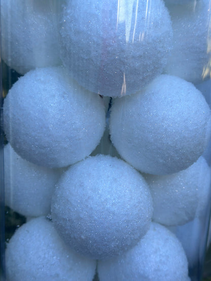 3" Snowball Ornaments