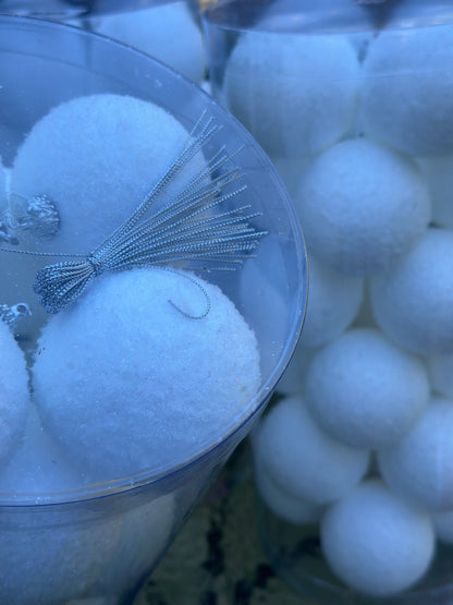 3" Snowball Ornaments