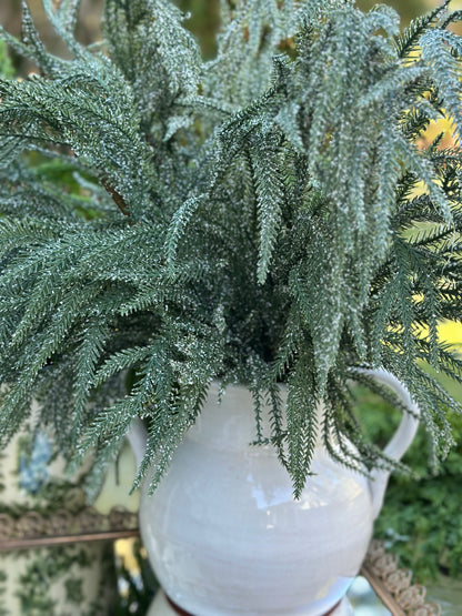 25" Snowy Cedar Spray
