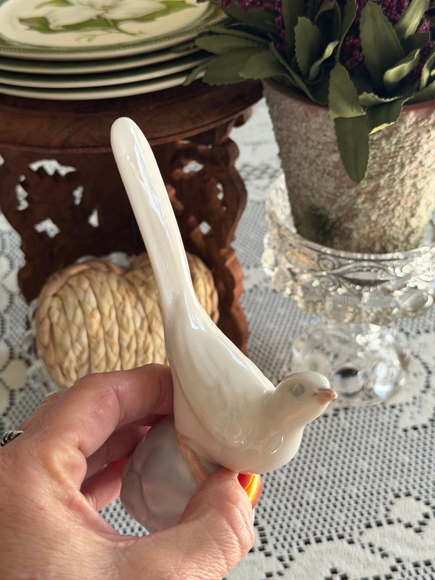 Vintage Porcelain Bird - Miguel Requena