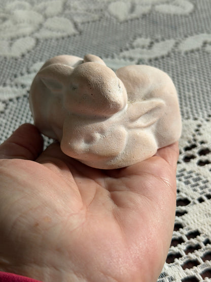 Vintage Bisque Cuddle Bunnies