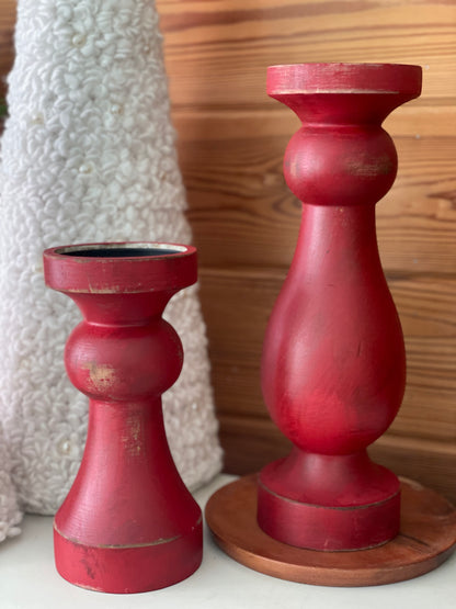 Everly Christmas Candle Holder Set