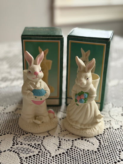 Vintage Bunny Taper Holders