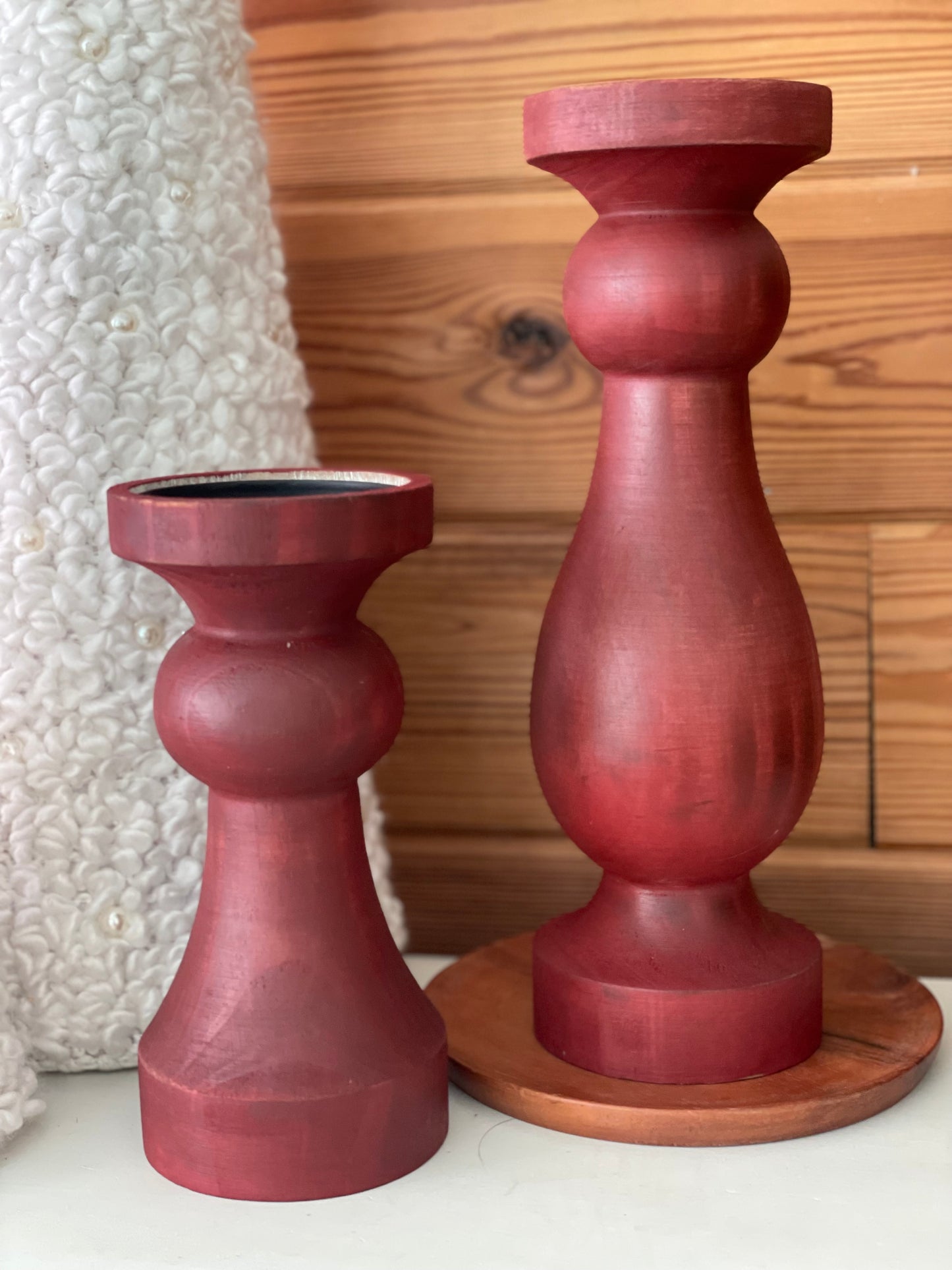 Everly Christmas Candle Holder Set