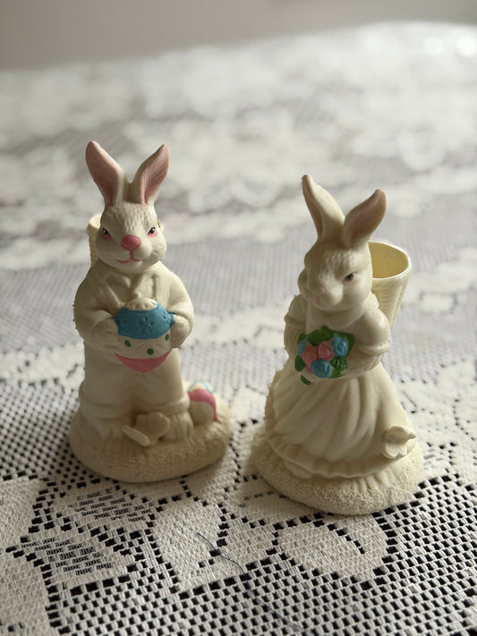 Vintage Bunny Taper Holders