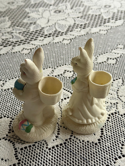 Vintage Bunny Taper Holders