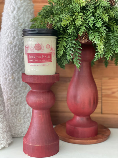 Everly Christmas Candle Holder Set