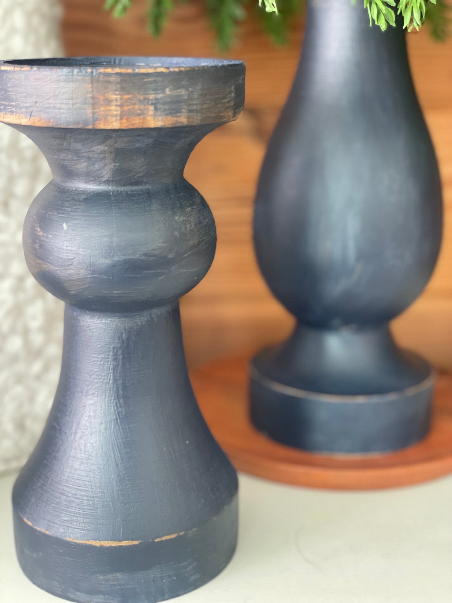 Everly Christmas Candle Holder Set