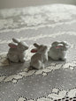 Set 3 Vintage Ceramic Bunny Rabbit Figurines