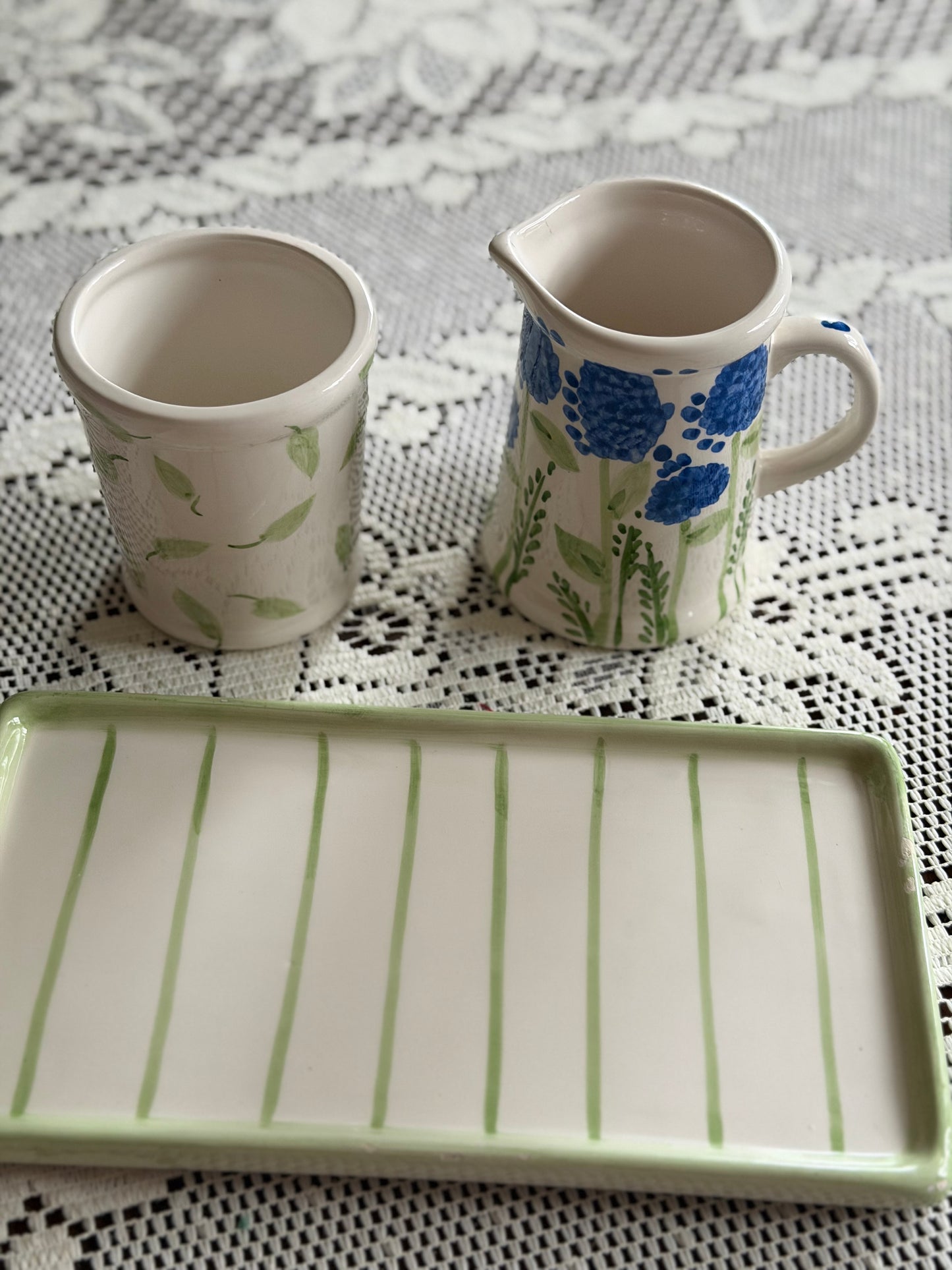 3 Pc Floral Home Decor Set