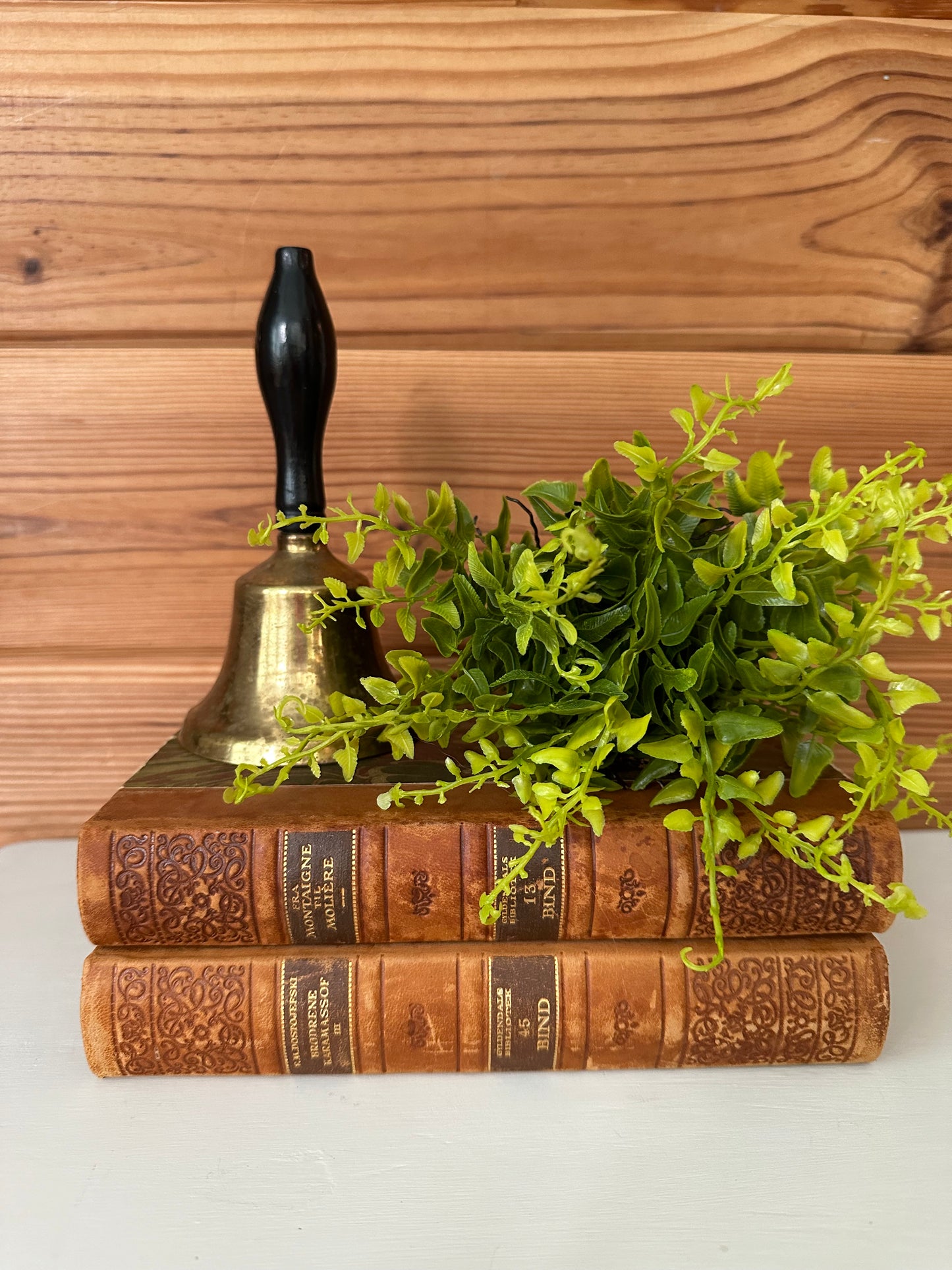 Vintage Brass/Black Handle Bell