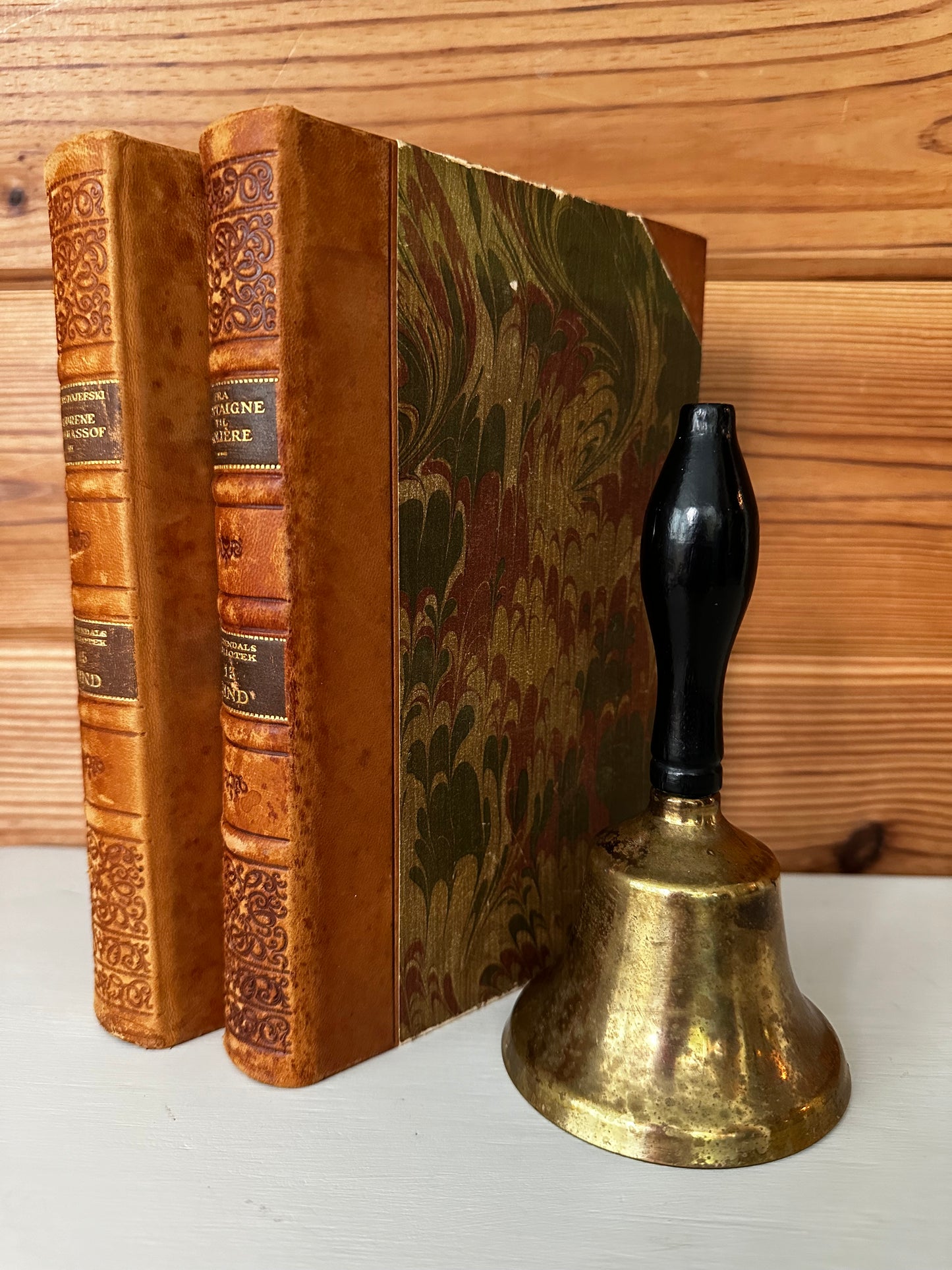 Vintage Brass/Black Handle Bell