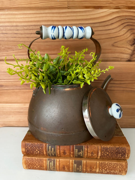 Vintage Copper Tea Kettle