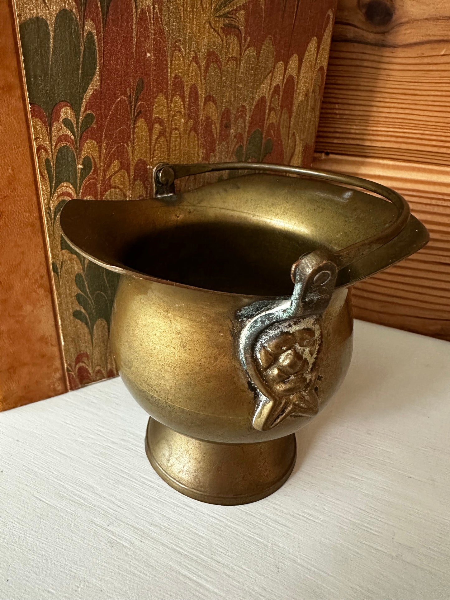 Vintage Brass Mini Bucket