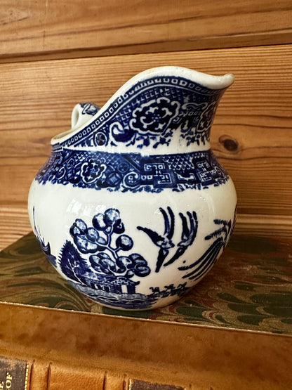 Vintage Blue Willow Creamer