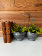 Galvanized Metal Double Planter