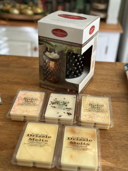 Candle Warmers Smoky Hobnail Vintage Bulb