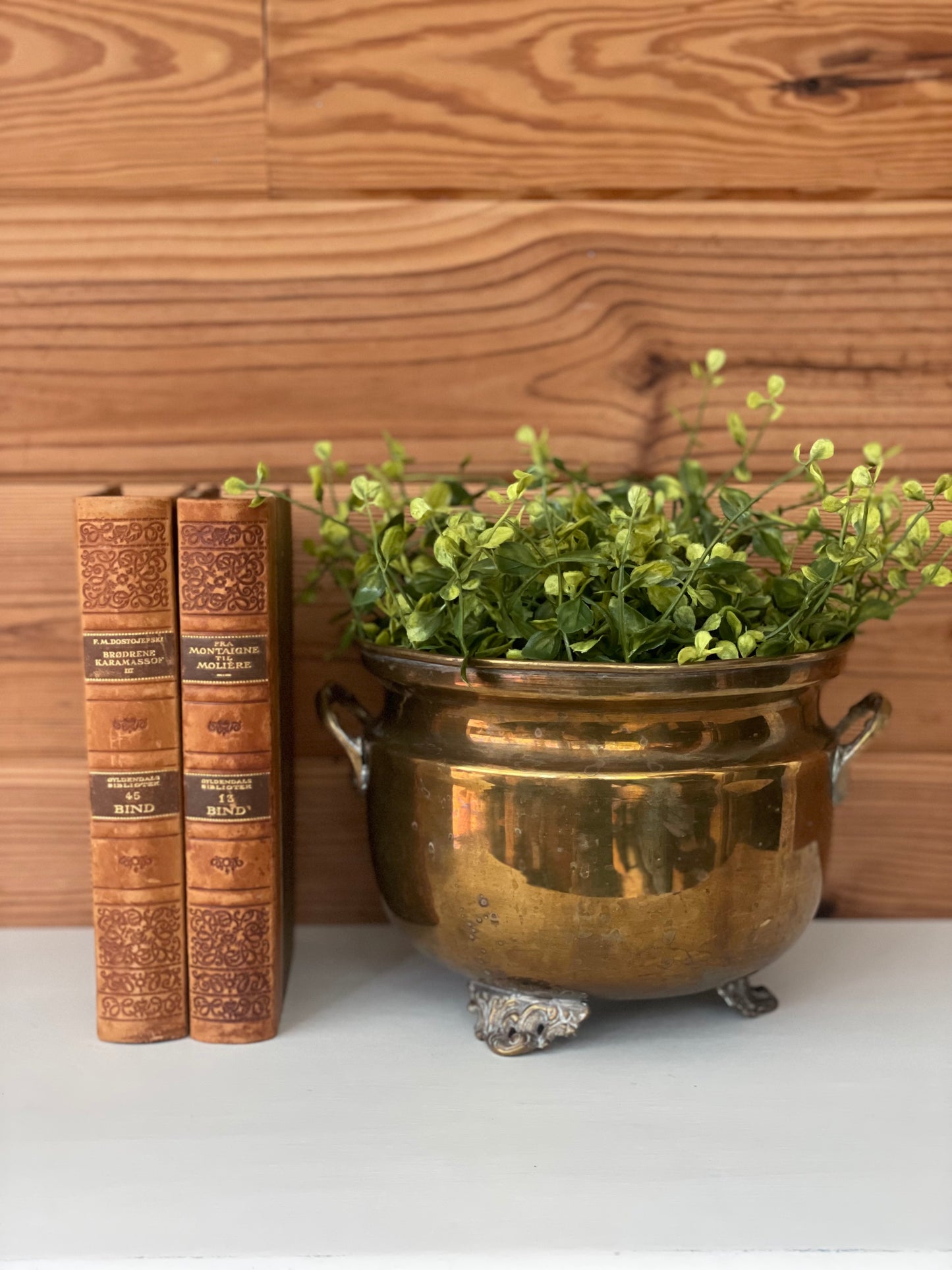 Vintage Brass Planter