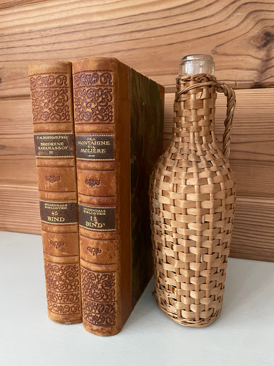 Vintage Wicker Wrapped Bottle